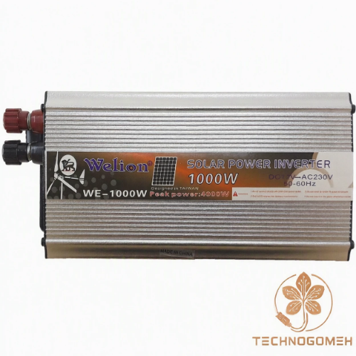 تصویر  اینورتر ۱۰۰۰ وات ۲۴ به ۲۲۰ ولت ویلیون مدل WE-1000W (مبدل برق خودرو و سیستم خورشیدی)